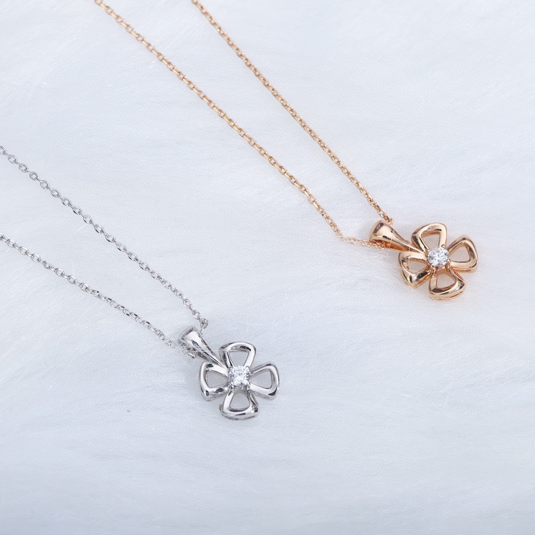 [Solara Jewelry]FIOREVER NECKLACE DIAMOND CENTER